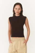 Quinn Merino Knit Vest Dark Cocoa