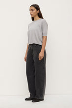 Assembly Label 'Vanya Cotton Cashmere Knit Tee' - Grey Marle