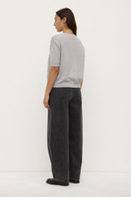 Assembly Label 'Vanya Cotton Cashmere Knit Tee' - Grey Marle