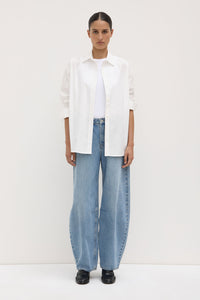 Assembly Label 'Marigold Poplin Long Sleeve Shirt' - White