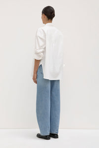 Assembly Label 'Marigold Poplin Long Sleeve Shirt' - White