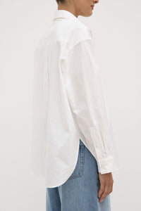 Assembly Label 'Marigold Poplin Long Sleeve Shirt' - White