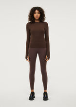 PE.Nation 'Free Play 2.0 LS Rib Tee' - Chestnut