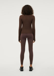 PE.Nation 'Free Play 2.0 LS Rib Tee' - Chestnut