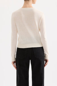 Louie Linen Blend Cardigan - Salt