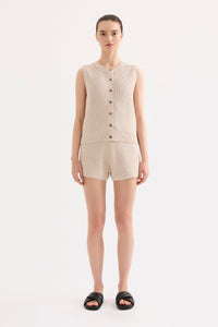 Frazer Knit Tank - Buff