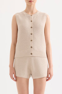 Frazer Knit Tank - Buff