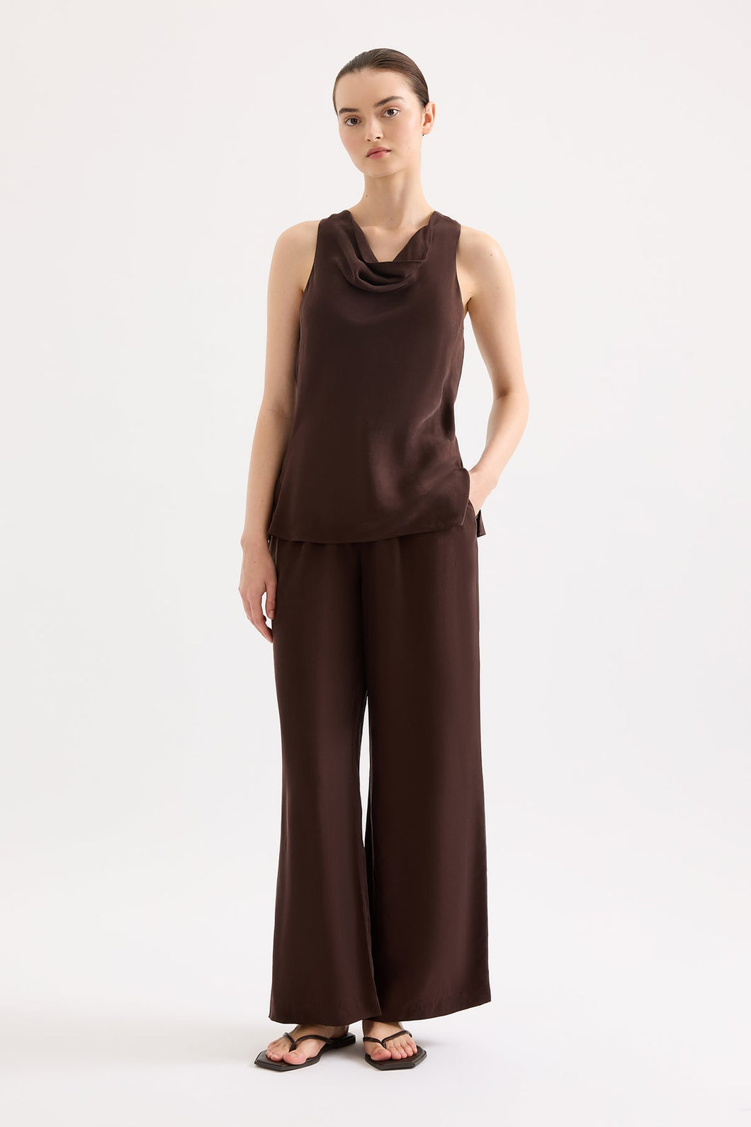 Raven Cupro Pant - Raisin