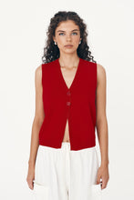 Rowie 'Goldie Knit Vest' - Candy Red