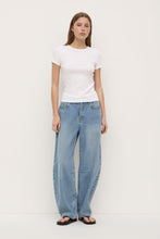 Assembly Label 'Linley  Rib Tee' -  White