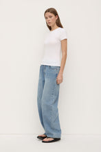 Assembly Label 'Linley  Rib Tee' -  White