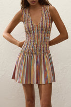 Faithfull The Brand 'Palomar Mini Dress' -  Agua Stripe Mustard