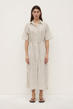 Ria Stripe Midi Shirt Dress