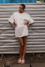 Rowie 'Farrah Embroidered Mini Dress' - Bone