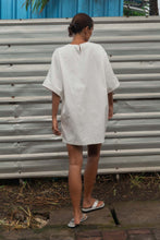 Rowie 'Farrah Embroidered Mini Dress' - Bone