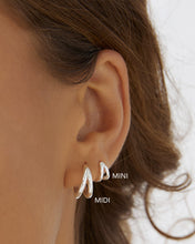Jean Silver Huggie Earrings - Mini
