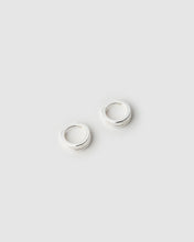 Jean Silver Huggie Earrings - Mini