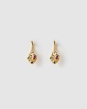 Bisou Heart Earrings - Gold