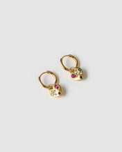 Bisou Heart Earrings - Gold