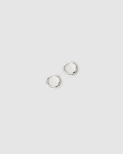 Tabitha Silver Huggie Earrings - Mini