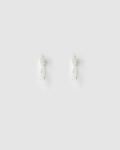 Tabitha Silver Huggie Earrings - Mini