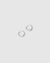 Tabitha Silver Huggie Earrings - Mini