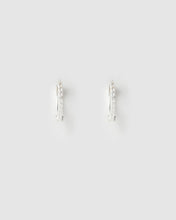 Tabitha Silver Huggie Earrings - Mini