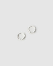 Tabitha Silver Huggie Earrings - Mini
