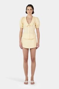Ownley 'Izzy Linen Shirt' - Lemon