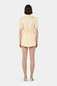 Ownley 'Izzy Linen Shirt' - Lemon