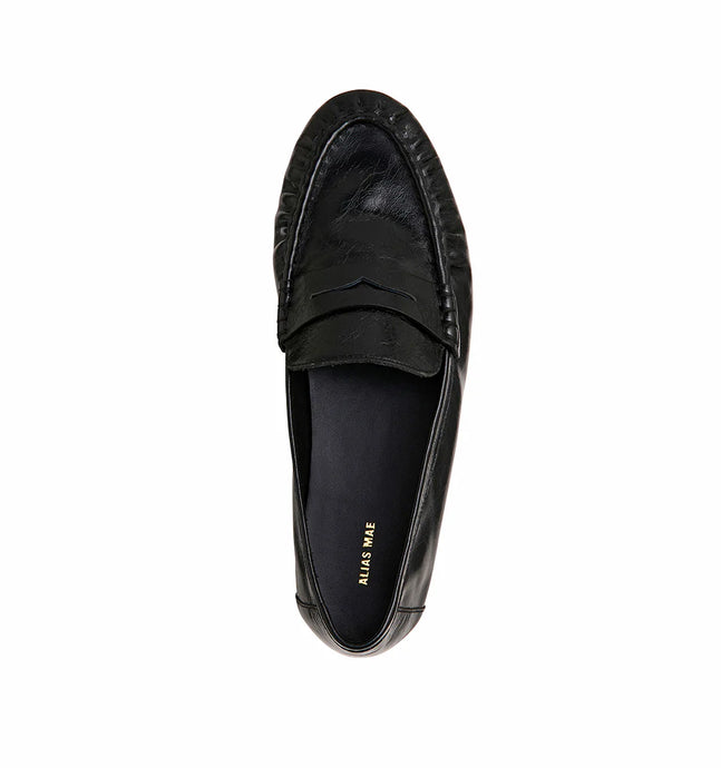 Alias Mae 'Ivana' - Black Oily Leather