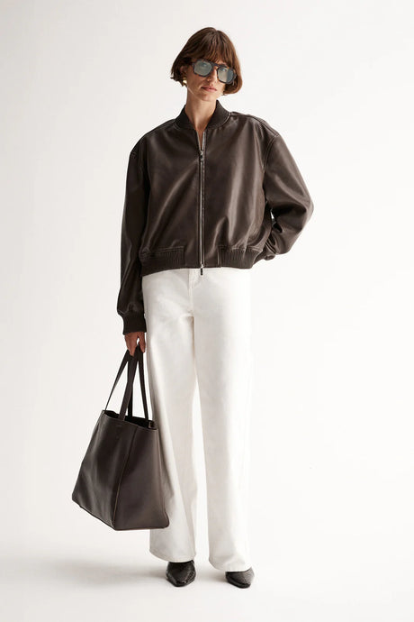 Elka Collective 'Mika Bomber Jacket' - Chocolate