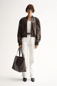 Elka Collective 'Mika Bomber Jacket' - Chocolate
