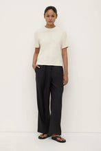 June Silk Knit Tee - Cream