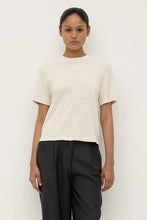 June Silk Knit Tee - Cream