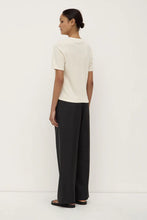 June Silk Knit Tee - Cream