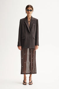 Elka Collective 'Elara Maxi Skirt' - Chocolate