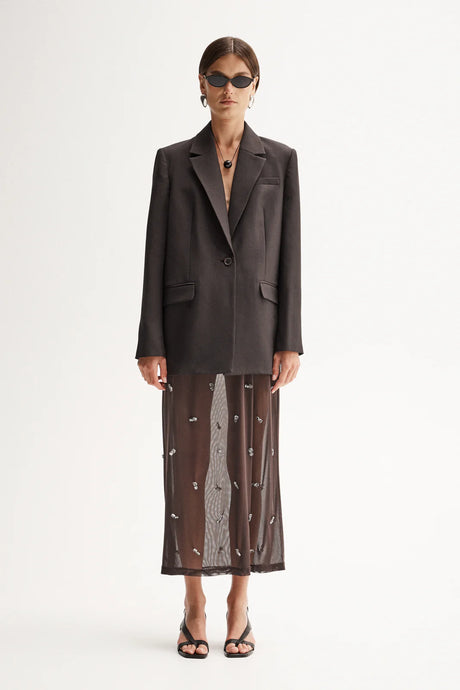 Elka Collective 'Elara Maxi Skirt' - Chocolate