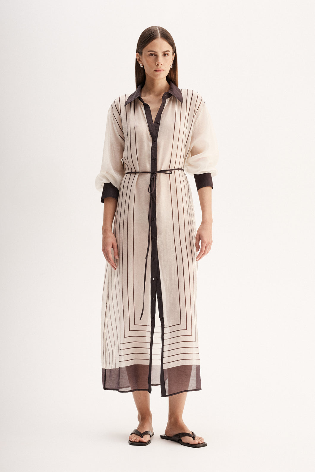 Elka Collective - Havana Maxi Dress - Chocolate Stripe