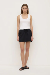 Assembly Label 'Kalla Poplin  Mini Skirt' - Black