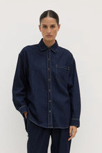 Assembly Label 'Kiera Recycled Denim Long Sleeve Shirt - Deep Indigo