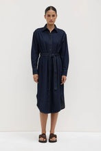 Assembly Label 'Kiera Recycled Denim Midi Shirt Dress' - Deep Indigo