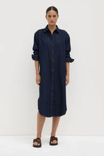 Assembly Label 'Kiera Recycled Denim Midi Shirt Dress' - Deep Indigo