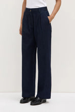 Assembly Label 'Kiera Recycled Denim Pleat Front Pant' - Deep Indigo