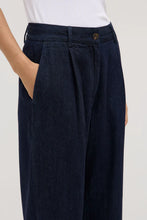 Assembly Label 'Kiera Recycled Denim Pleat Front Pant' - Deep Indigo