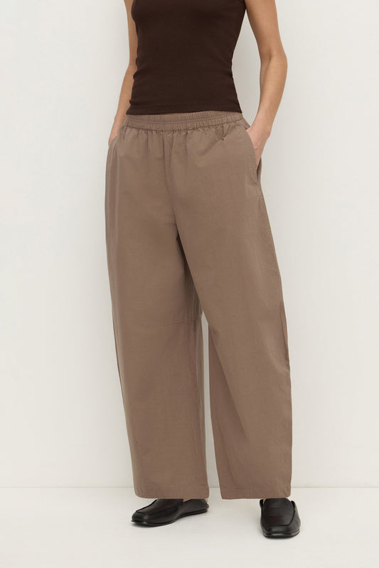 Assembly Label 'Elaine Washed Cotton Pant' - Dark Sand