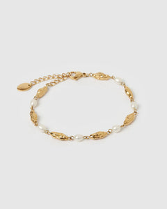 Arms Of Eve 'Mimi Pearl and Gold Bracelet' -  Gold