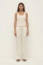 Assembly Label ' Marina Pants' -  White/Grey Stripe