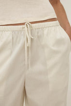 Assembly Label ' Marina Pants' -  White/Grey Stripe