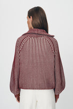 Rowie 'Markus Zip Knit Cardigan' - Rust Red Creme